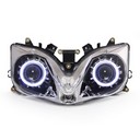 030 Frontlights Honda Cbr600 F4I 2001-2007 Hid Lenss Angel Halo Eyes 2002 2003 2004 2005 2006